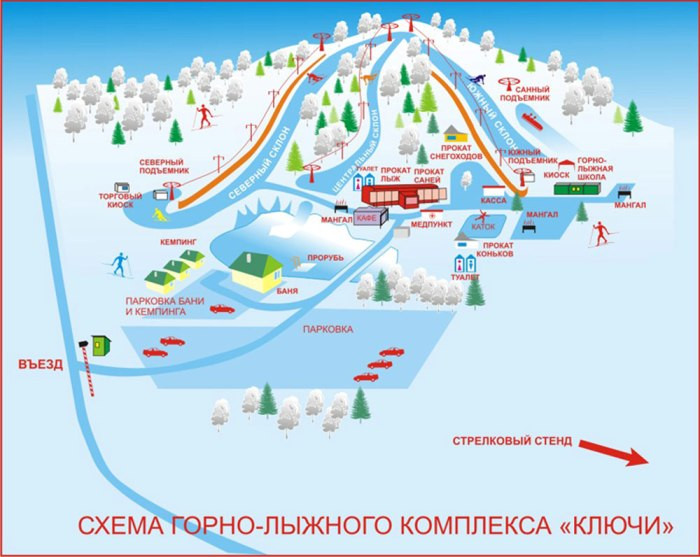 Манжерок курорт карта
