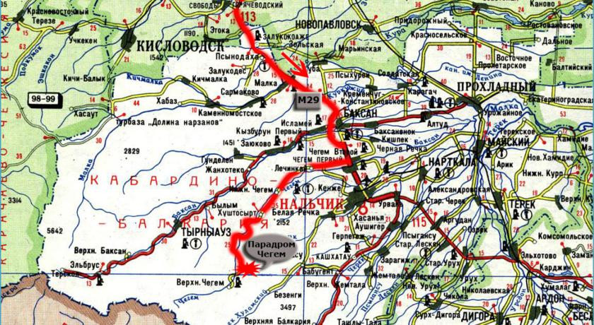 Район горный нальчик карта