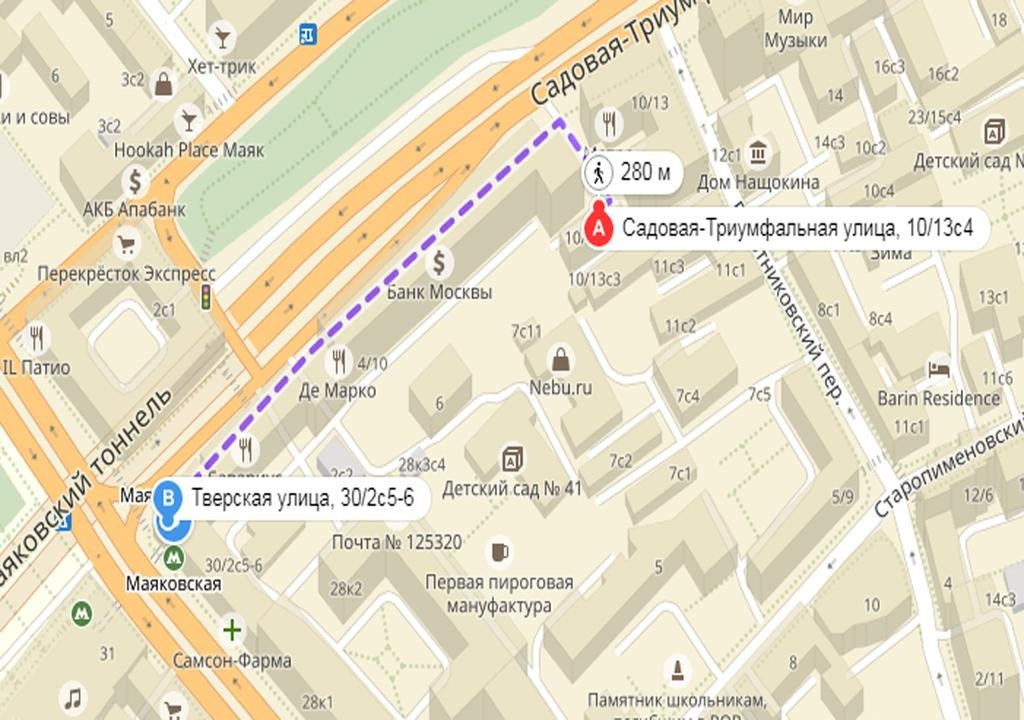 Карта москвы метро маяковская на карте москвы