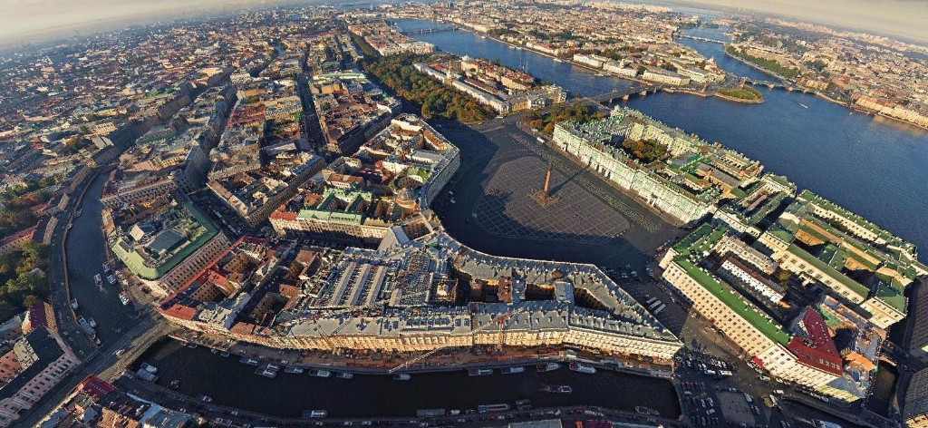 Карта спб панорама с воздуха