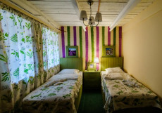 Капсульный Отель Hostel Croissant на Павелецкой Двухместный с двумя отдельными кроватями и общей ванной комнатой