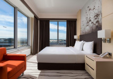 Дабл Три Хилтон Внуково - DoubleTree by Hilton Moscow - Vnukovo Airport Люкс с 1 спальней с кроватью размера «queen-size» и красивым видом