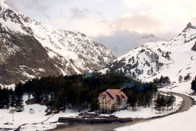 Pogostite.ru - Балкария | Поляна Азау | Парковка | Катание на лыжах #11